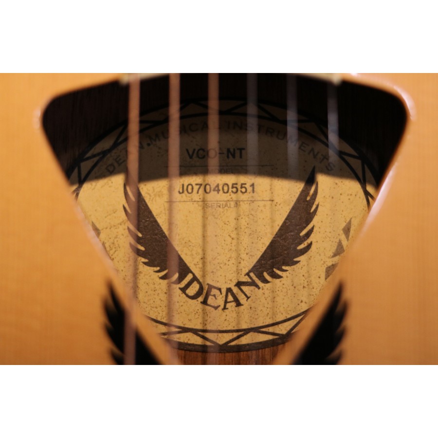 Dean NCO-NT Vcoustic Flying V Acoustic/Electric Guitar Natural Gloss 2007 - Image 13