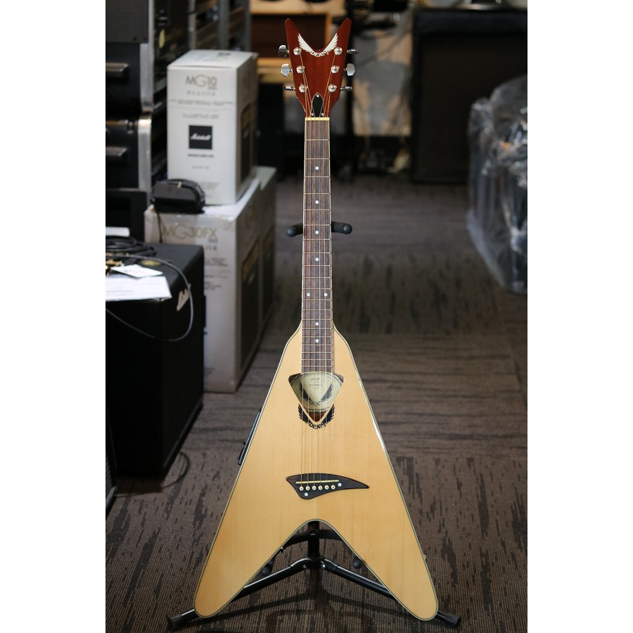 Dean NCO-NT Vcoustic Flying V Acoustic/Electric Guitar Natural Gloss 2007 - Image 2