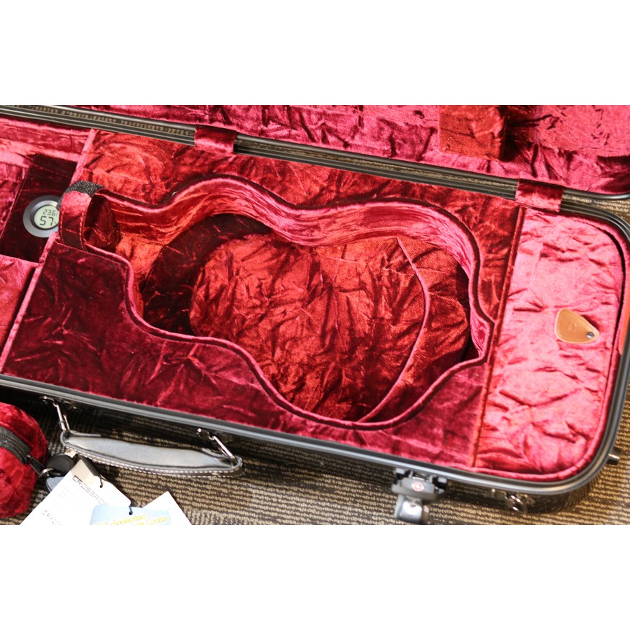 Crossrock Concert Ukulele Fiberglass Hardshell Case CRF2020CUBK-R - Image 6