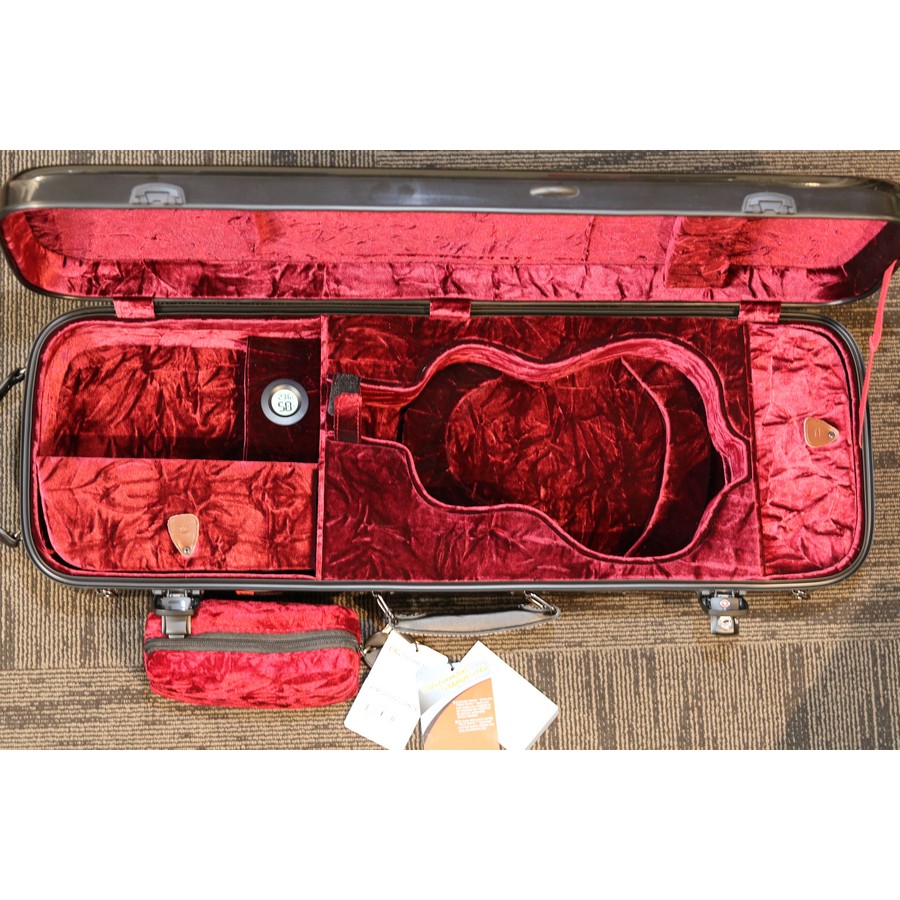 Crossrock Concert Ukulele Fiberglass Hardshell Case CRF2020CUBK-R - Image 8